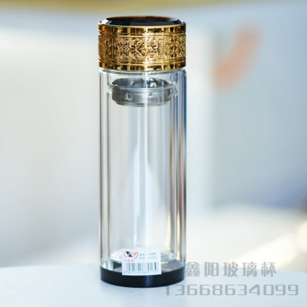 吉祥如意黑水晶中杯